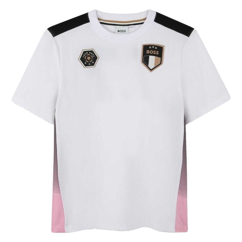 Boss Childrens/Kids Embroidered T-Shirt / White